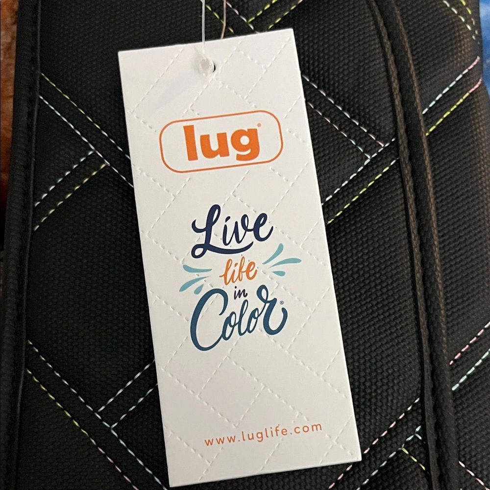 212–NWT Lug Black Wristlet with Colorful Accents - Picture 5 of 5